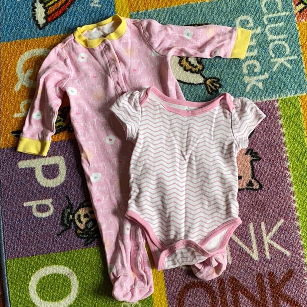 9 month, girls 2 piece matching set.